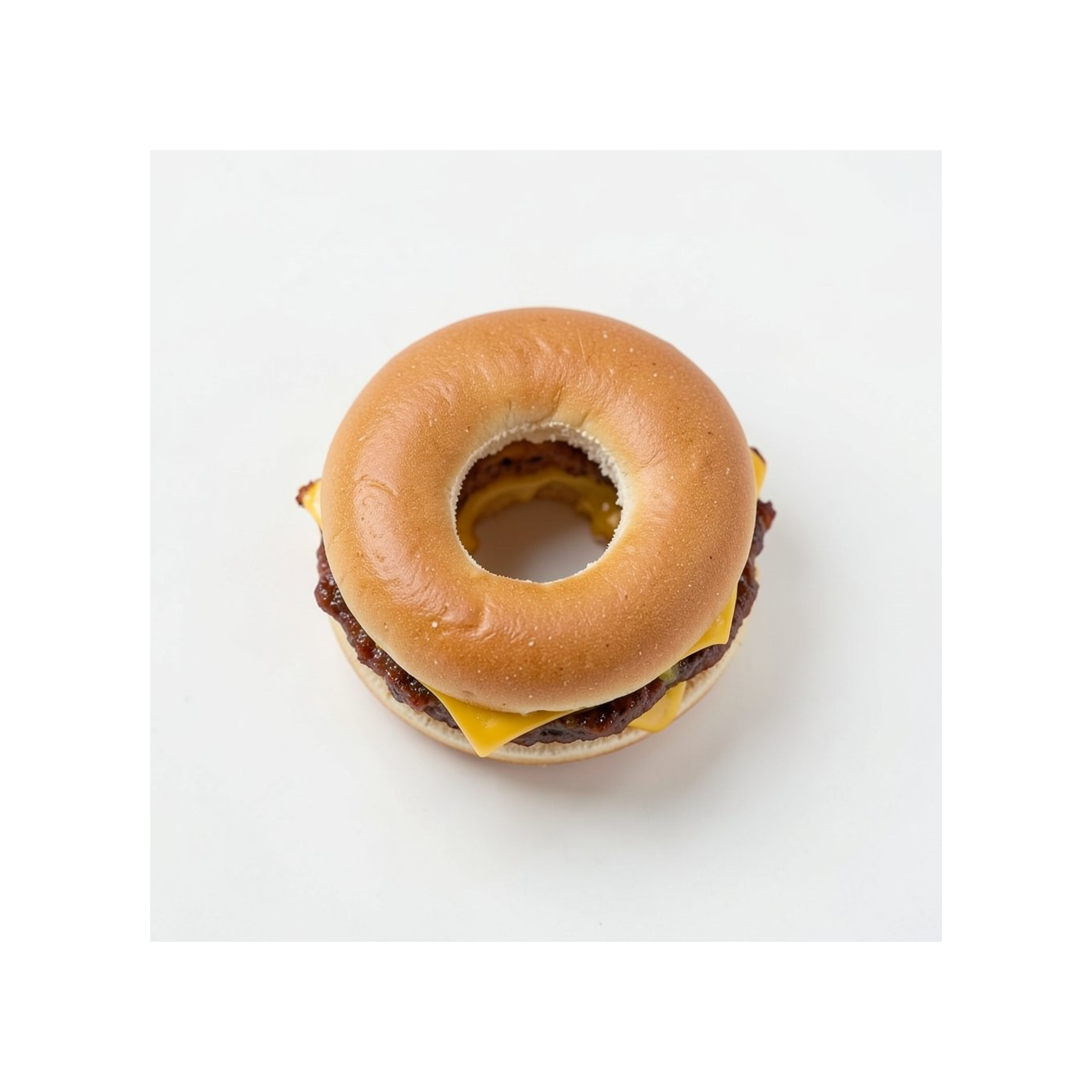 Cheeseburger With Hole